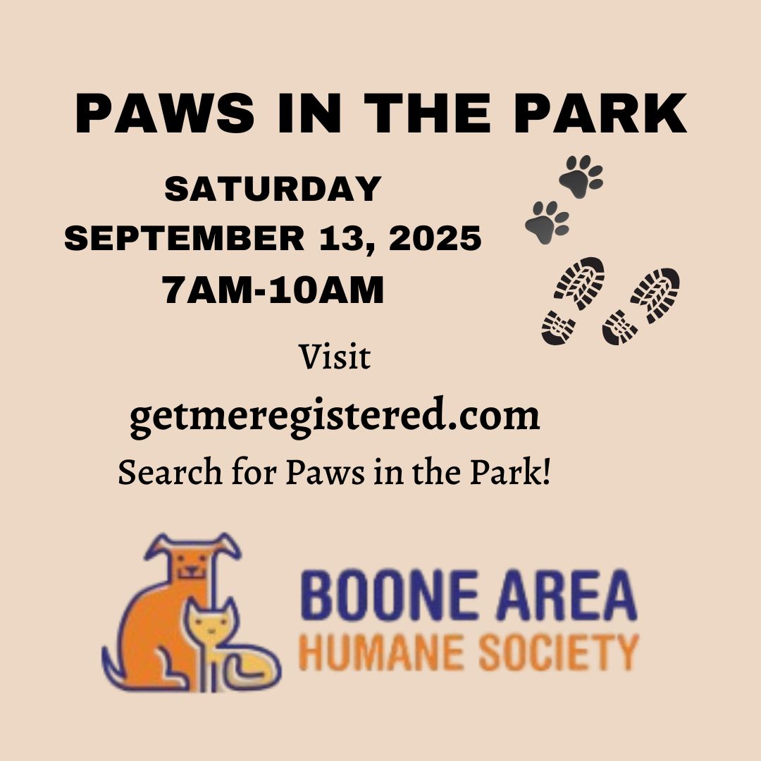Paws in the Park Saturday September 13, 2025