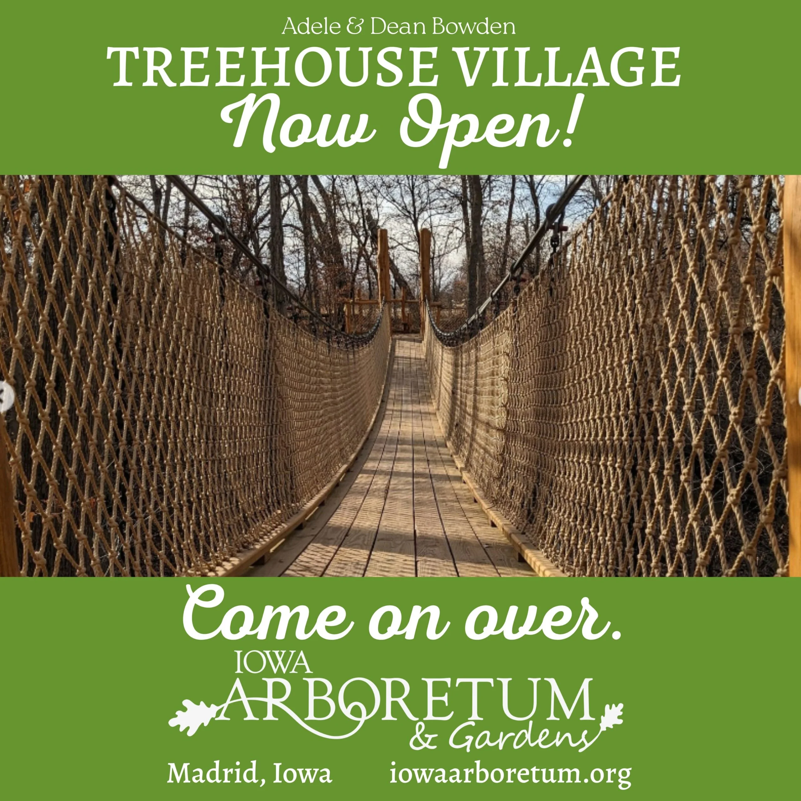 Treehouse Village at the Iowa Arboretum and Gardens